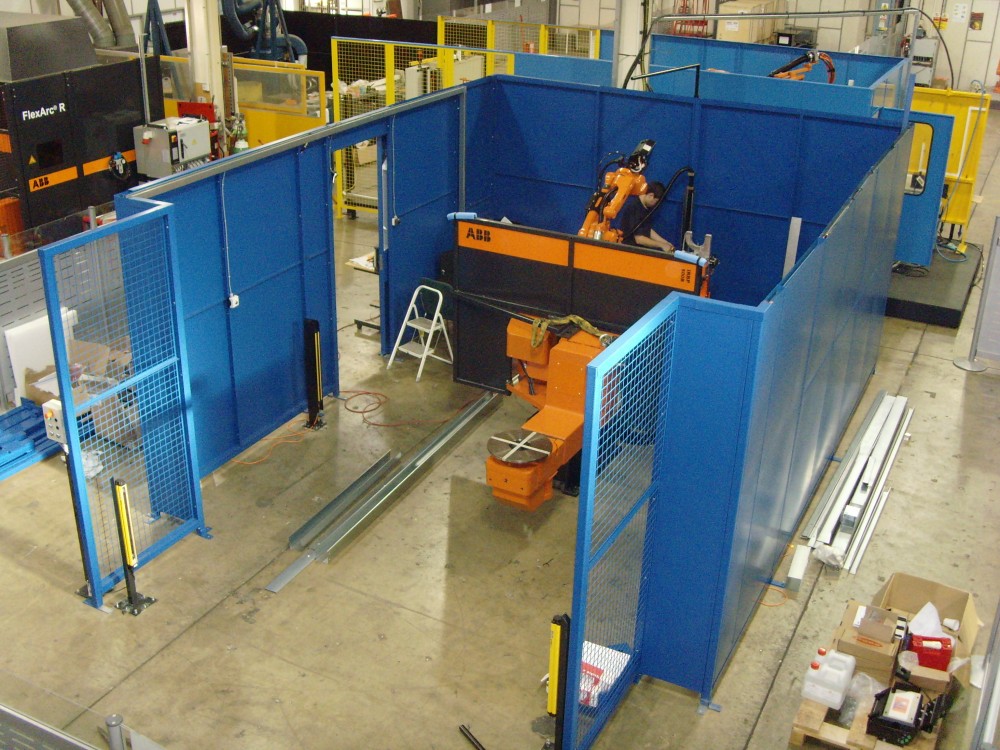 Industrie systeemwand afscheiding enkel  (5)