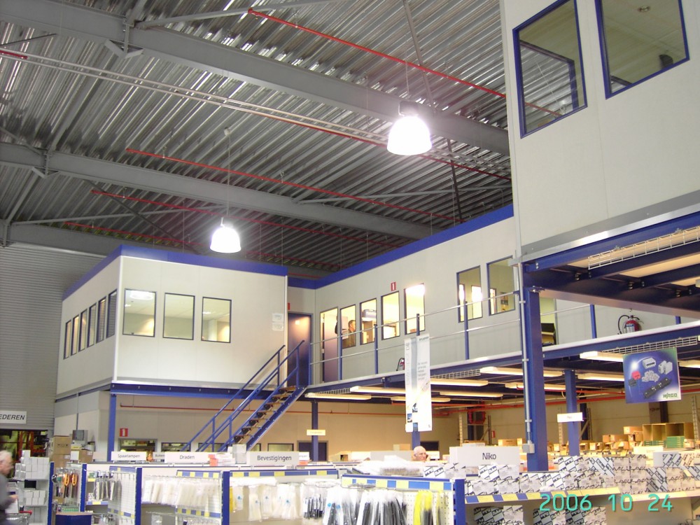 Industrie scheidingswand bureel Rexel (1)