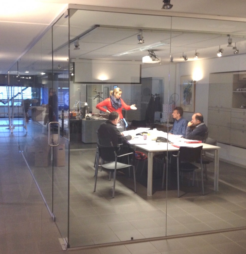 DeJonghe Deurne mobiele glaswand meetingroom 2